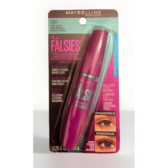 Maybelline The Falsies Noir Intense Mascara Waterproof 291 VERY BLACK - Picture 1 of 2